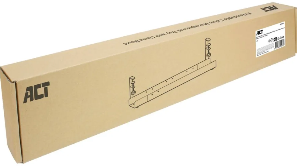ACT Kabelgoot Zwart 76 x 125 x 6 cm