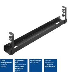ACT Kabelgoot Zwart 76 x 125 x 6 cm