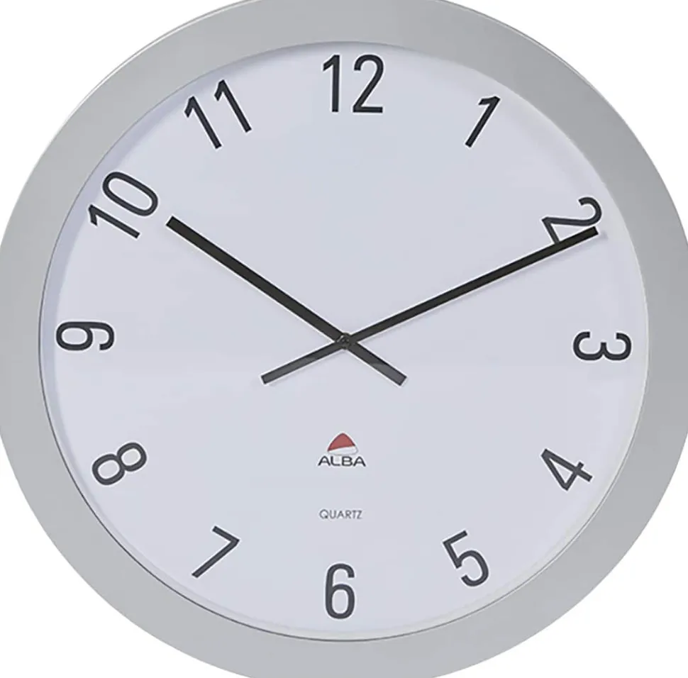 Alba Analoge Wandklok HORGIANT 60 x 5cm Zilver, Grijs