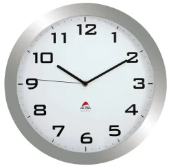 Alba Analoge Wandklok HORISSIMO M 38 x 5,5cm Zilver Grijs