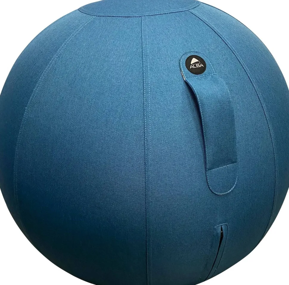 Alba Ergoball Ergonomische zitbal Stof Blauw 120 kg MHBALL B 65 mm x 65 mm