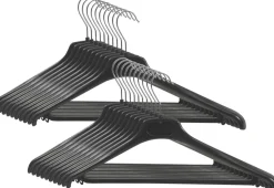 Alba Hangers PMBASIC PL Plastic 450 x 220mm Zwart 20 Stukken