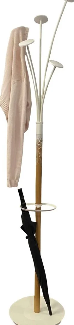 Alba Kapstok Festival 5 Haakjes Beige, wit