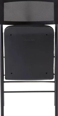 Alba Klapstoel Mesh Zonder armleuning Zwart 110 kg CPDIVANO N 480 x 530 x 830 mm 2 Stuks
