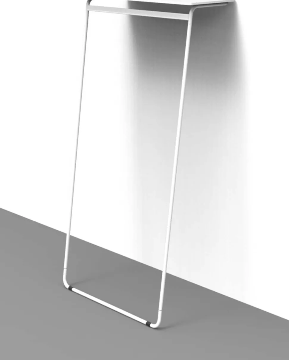 Alba Kledingrek Art 850 x 570 x 1650 mm Staal, hout Wit