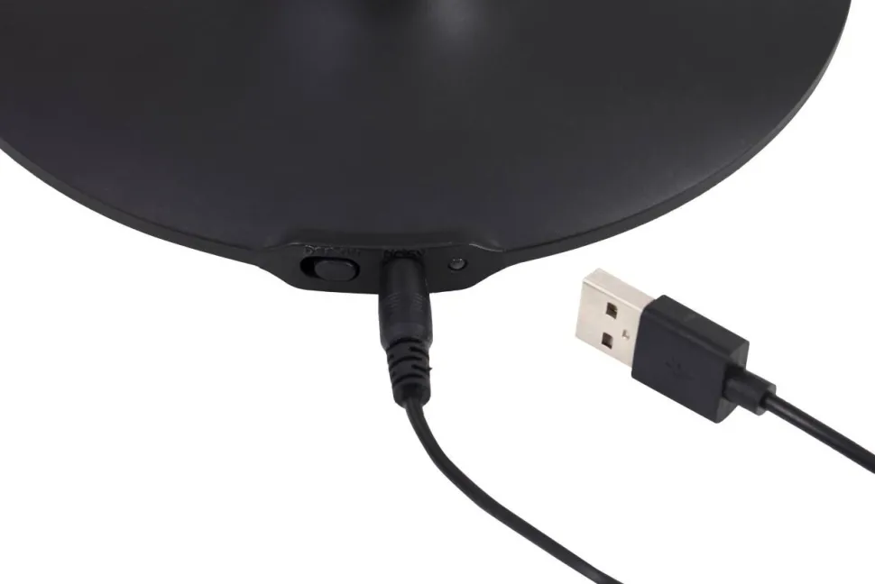 Alba LEDTWIN N Bureaulamp LED Zwart Batterij, USB 120 x 340 x 360 mm