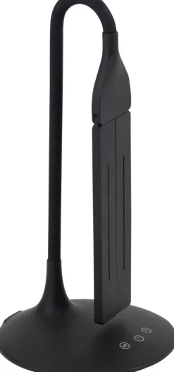 Alba LEDTWIN N Bureaulamp LED Zwart Batterij, USB 120 x 340 x 360 mm