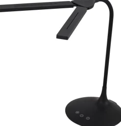 Alba LEDTWIN N Bureaulamp LED Zwart Batterij, USB 120 x 340 x 360 mm