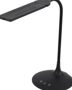 Alba LEDTWIN N Bureaulamp LED Zwart Batterij, USB 120 x 340 x 360 mm