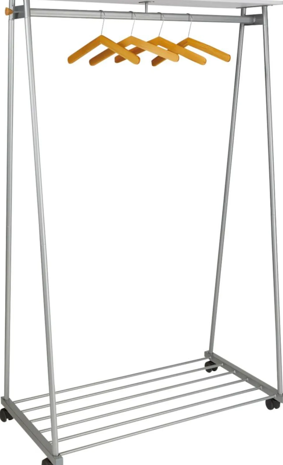 Alba Mobiele Kledingrek Oslo 1150 x 620 x 1780 mm Staal, hout Grijs