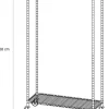 Alba Mobiele Kledingrek PMMOBI 30 x 890 x 1680 mm Chroom, metaal Zilver