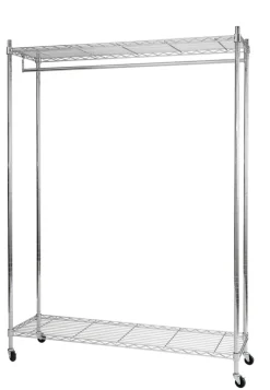 Alba Mobiele Kledingrek PMMOBI 30 x 890 x 1680 mm Chroom, metaal Zilver