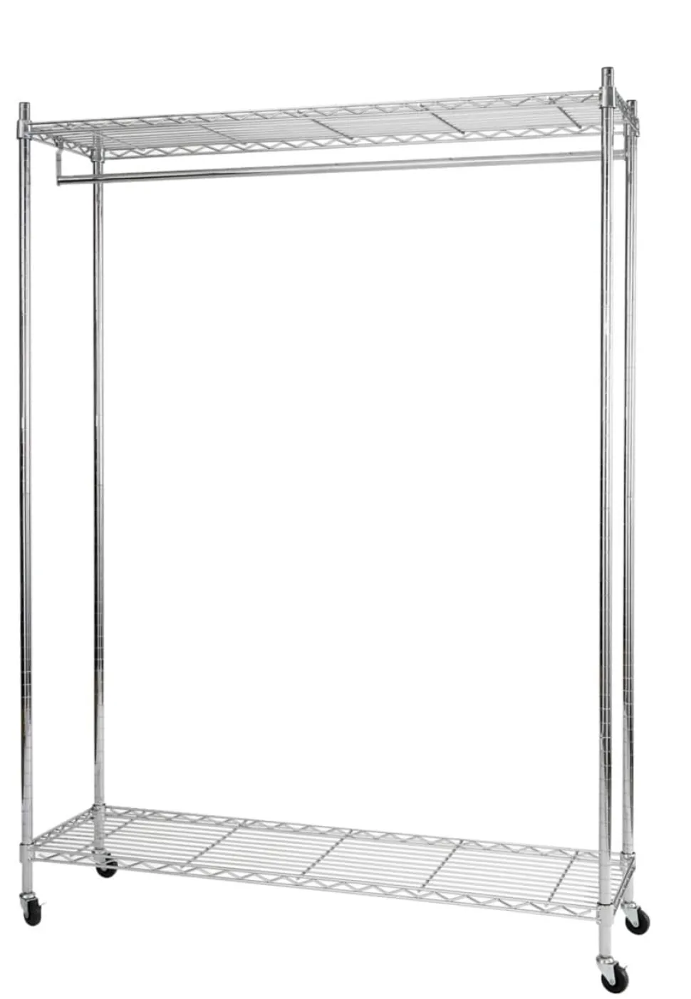 Alba Mobiele Kledingrek PMMOBI 30 x 890 x 1680 mm Chroom, metaal Zilver