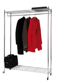 Alba Mobiele Kledingrek PMMOBI 30 x 890 x 1680 mm Chroom, metaal Zilver