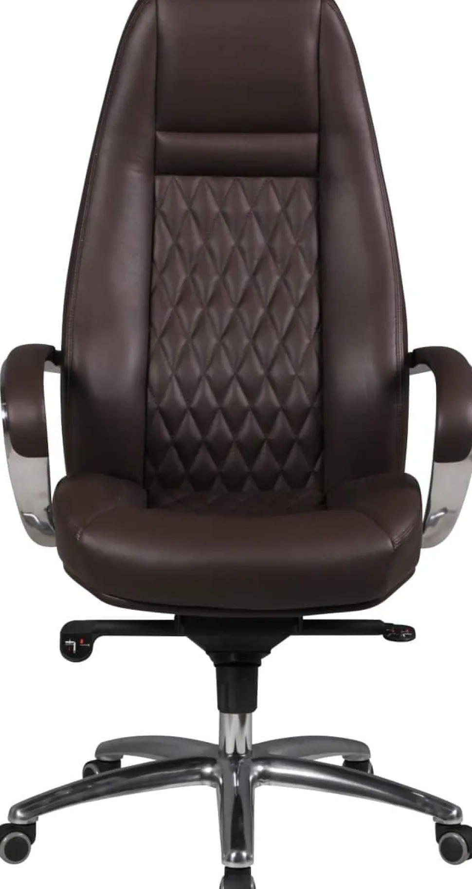AMSTYLE AUSTIN Bureaustoel Permanent contact Vaste armleuning Hoogteverstelbaar Bruin Max. 120 kg SPM1.300 1300 x 680 x 700 mm