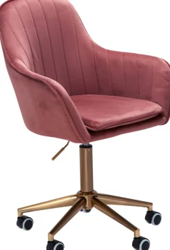 AMSTYLE Bureaustoel Basismechanisme Vaste armleuning Hoogteverstelbaar Roze Max. 120 kg SPM1.431 1050 x 540 x 540 mm