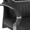AMSTYLE Bureaustoel Permanent contact Vaste armleuning Hoogteverstelbaar Zwart Max. 120 kg SPM1.163 1260 x 60 x 550 mm