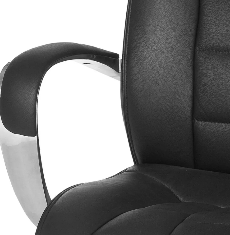 AMSTYLE Bureaustoel Permanent contact Vaste armleuning Hoogteverstelbaar Zwart Max. 120 kg SPM1.158 1280 x 660 x 620 mm