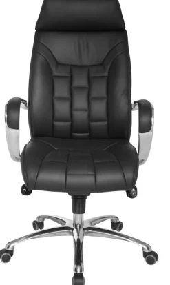 AMSTYLE Bureaustoel Permanent contact Vaste armleuning Hoogteverstelbaar Zwart Max. 120 kg SPM1.158 1280 x 660 x 620 mm