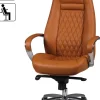 AMSTYLE Bureaustoel Permanent contact Vaste armleuning Hoogteverstelbaar Bruin Max. 120 kg SPM1.299 1300 x 680 x 680 mm