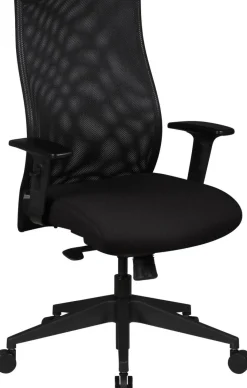 AMSTYLE Bureaustoel Synchroonmechanisme Hoogteverstelbaar Armleuning Zwart Max. 120 kg SPM1.275 1130 x 650 x 650 mm