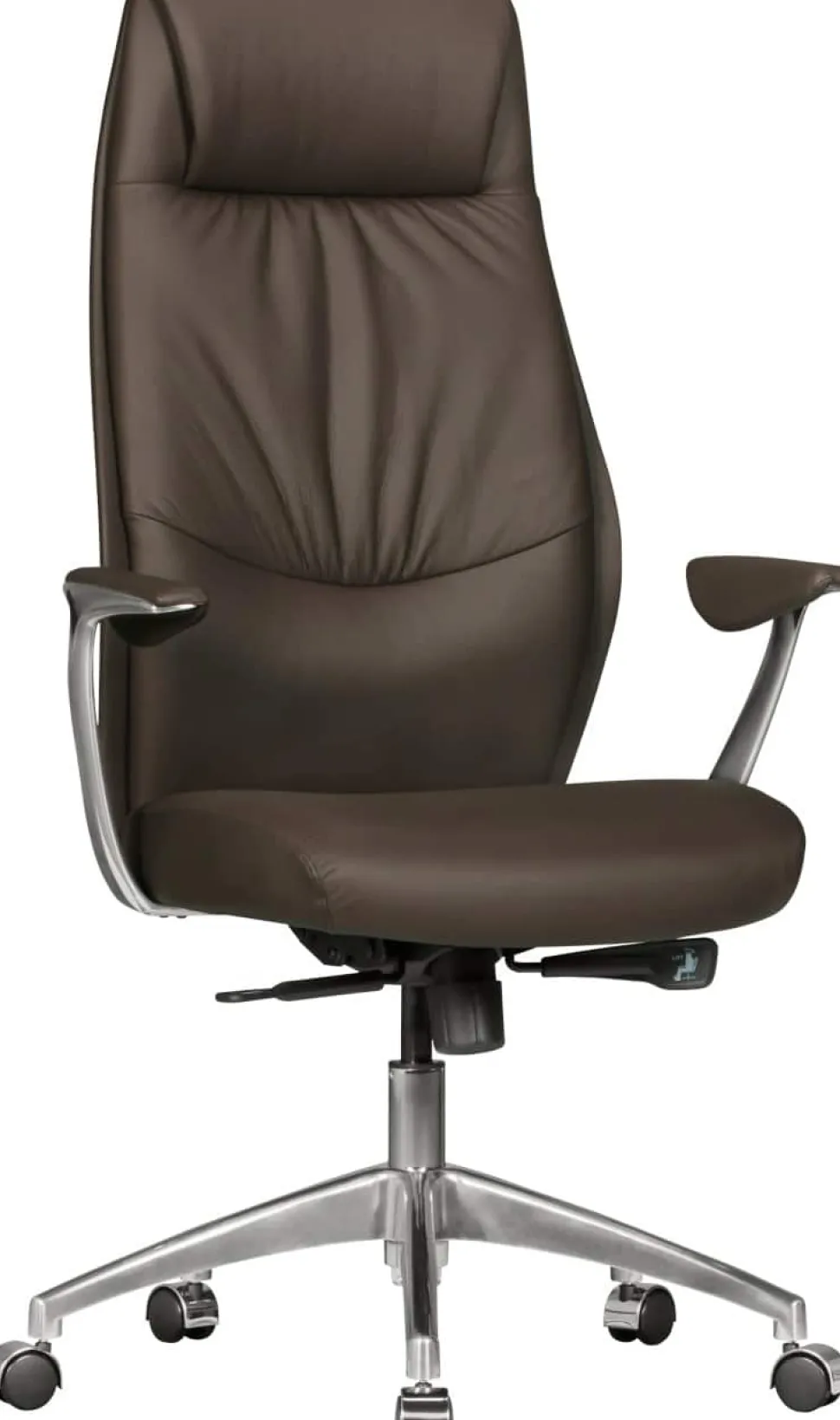 AMSTYLE Bureaustoel Synchroonmechanisme Vaste armleuning Hoogteverstelbaar Bruin Max. 120 kg SPM1.146 1270 x 670 x 580 mm