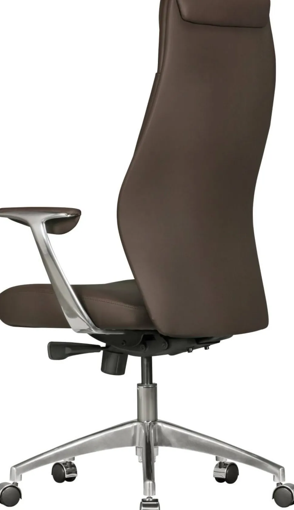 AMSTYLE Bureaustoel Synchroonmechanisme Vaste armleuning Hoogteverstelbaar Bruin Max. 120 kg SPM1.146 1270 x 670 x 580 mm