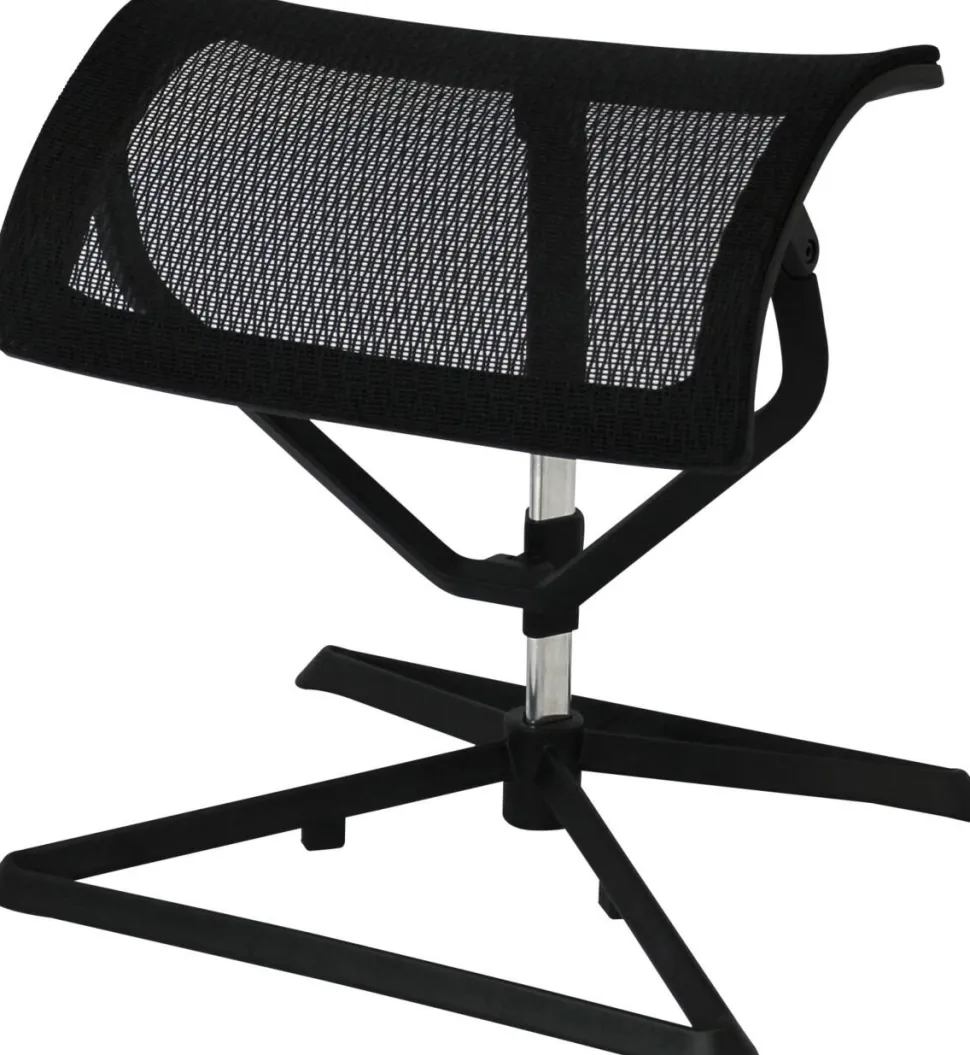 AMSTYLE Hoogteverstelbaar Voetensteun 430 x 330 x 460 mm Zwart