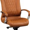 AMSTYLE MONTEREY Bureaustoel Permanent contact Vaste armleuning Hoogteverstelbaar Bruin Max. 120 kg SPM1.296 1360 x 670 x 700 mm