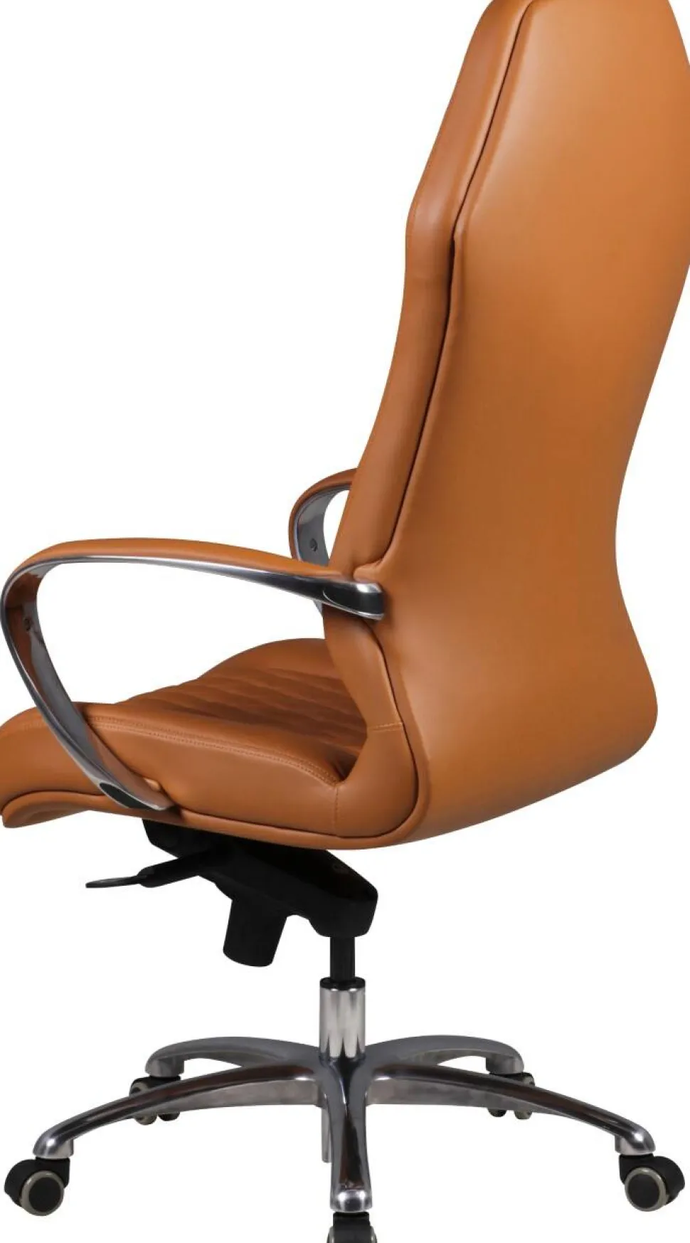 AMSTYLE MONTEREY Bureaustoel Permanent contact Vaste armleuning Hoogteverstelbaar Bruin Max. 120 kg SPM1.296 1360 x 670 x 700 mm