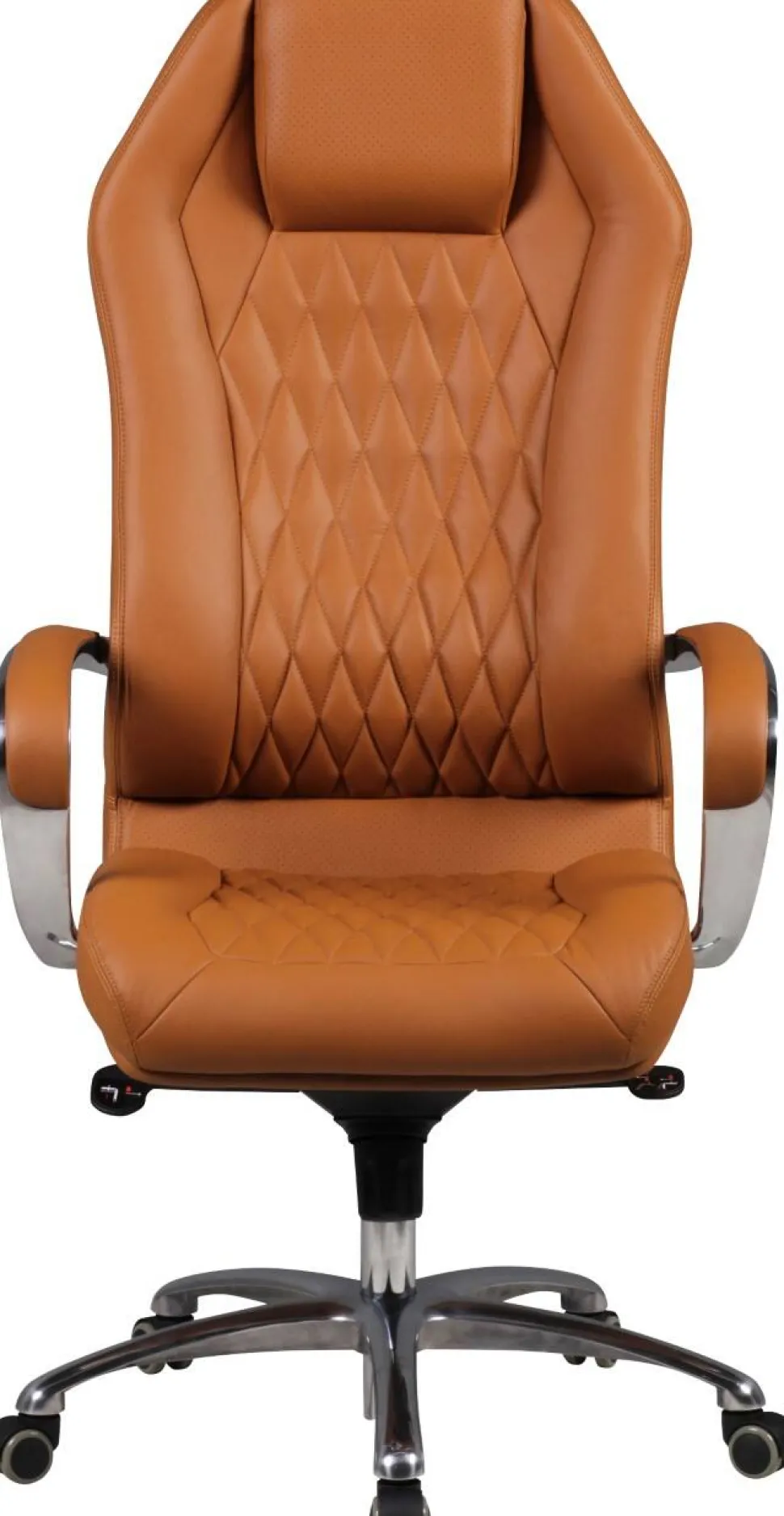 AMSTYLE MONTEREY Bureaustoel Permanent contact Vaste armleuning Hoogteverstelbaar Bruin Max. 120 kg SPM1.296 1360 x 670 x 700 mm