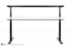 BakkerElkhuizen Work and Move Elektrisch Hoogteverstelbaar Zit-sta-bureau Rechthoekig Wit H-Frame 1.600 (B) x 700 (D) x 1.260 (H) mm Kunststof, spaanplaat, staal