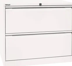 Bisley Archiefkast Staal 2 lades 800 x 622 x 711 mm Verkeerswit