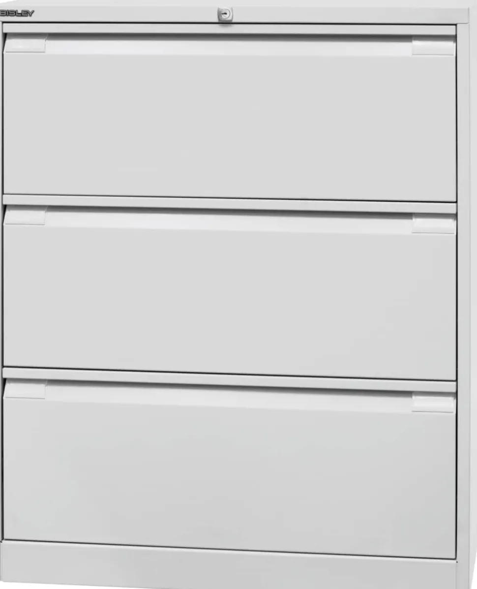 Bisley Archiefkast Staal 3 lades 800 x 622 x 1.016 mm Lichtgrijs