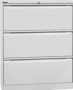 Bisley Archiefkast Staal 3 lades 800 x 622 x 1.016 mm Lichtgrijs