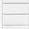 Bisley Archiefkast Staal 4 lades 800 x 622 x 1.321 mm Verkeerswit