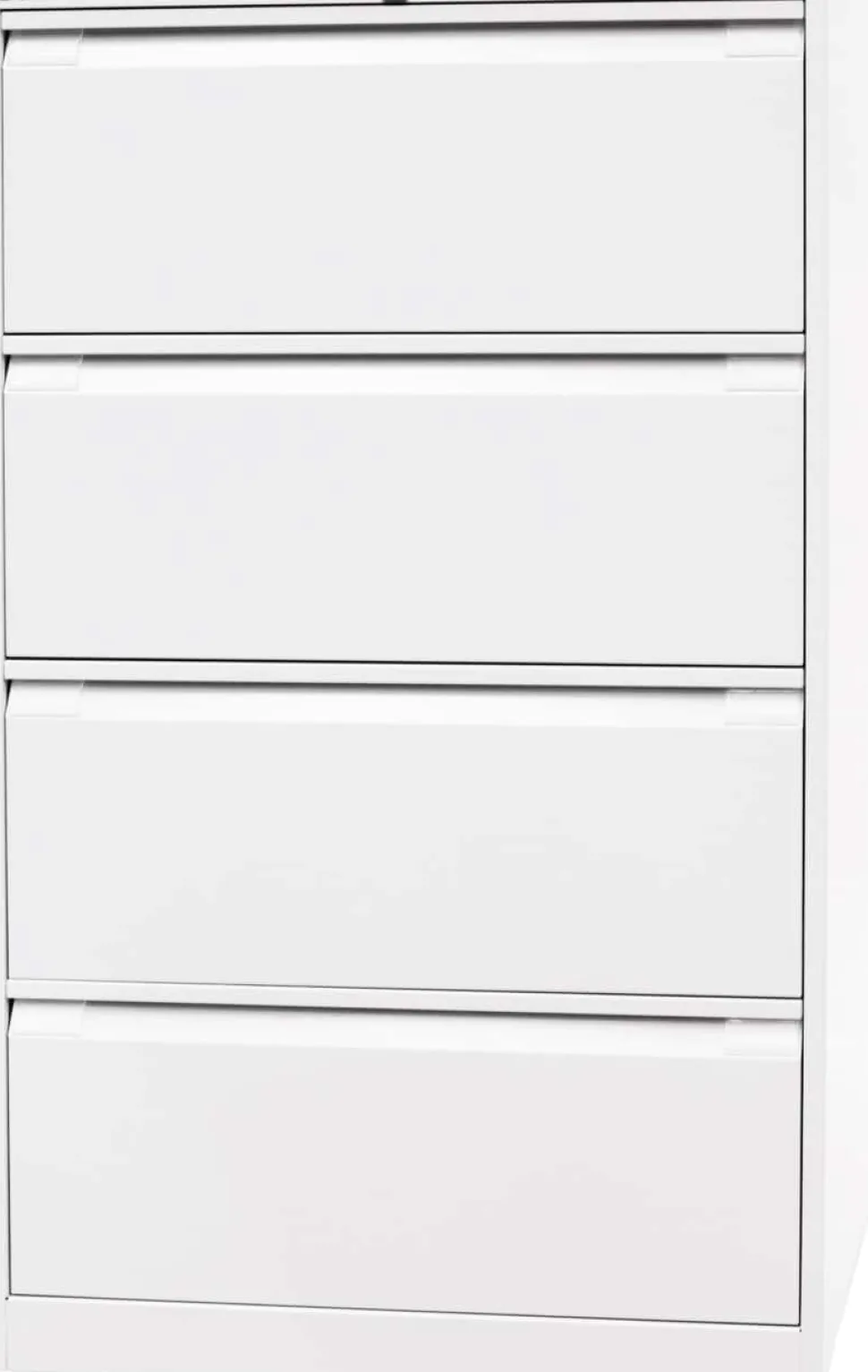 Bisley Archiefkast Staal 4 lades 800 x 622 x 1.321 mm Verkeerswit