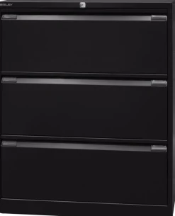 Bisley Archiefkast Staal 3 lades 800 x 622 x 1.016 mm Zwart