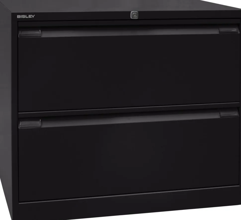 Bisley Archiefkast Staal 2 lades 800 x 622 x 711 mm Zwart