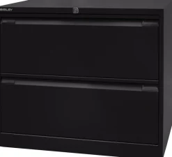 Bisley Archiefkast Staal 2 lades 800 x 622 x 711 mm Zwart