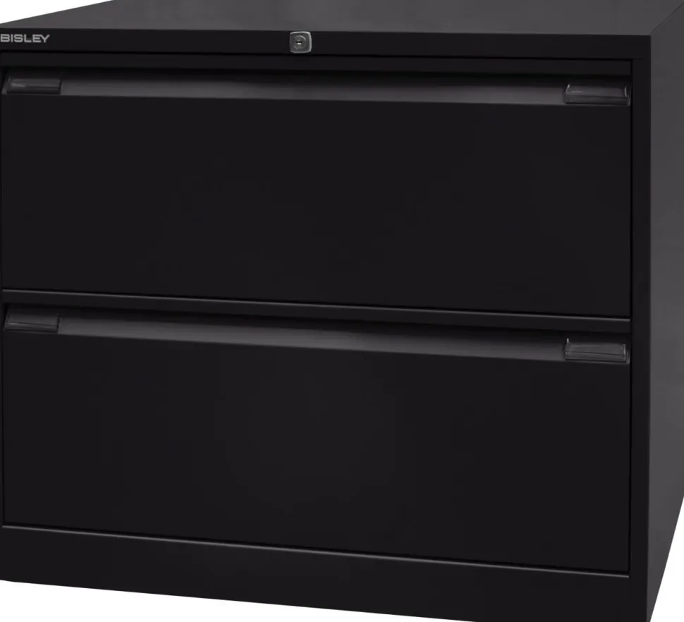 Bisley Archiefkast Staal 2 lades 800 x 622 x 711 mm Zwart