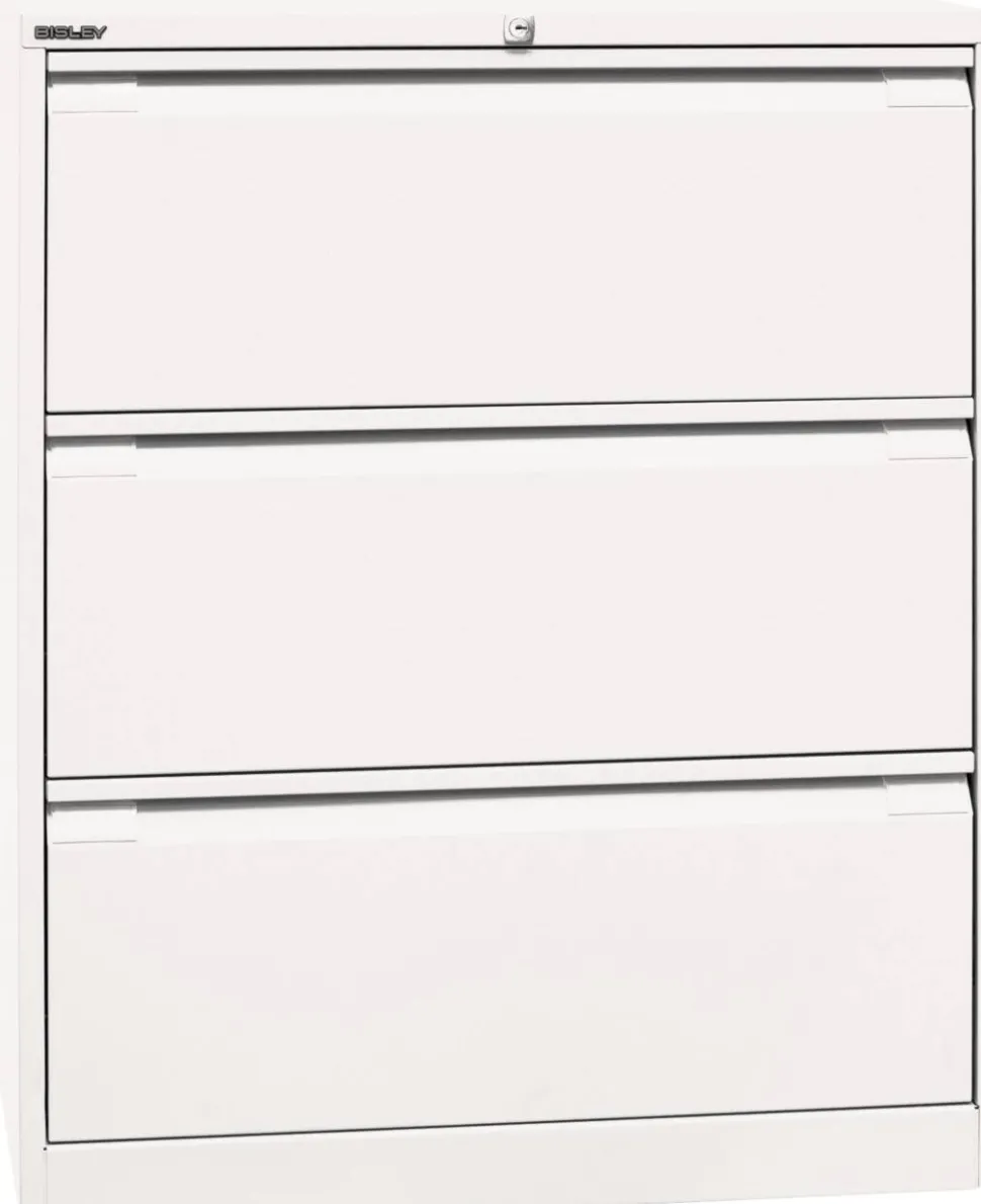 Bisley Archiefkast Staal 3 lades 800 x 622 x 1.016 mm Verkeerswit