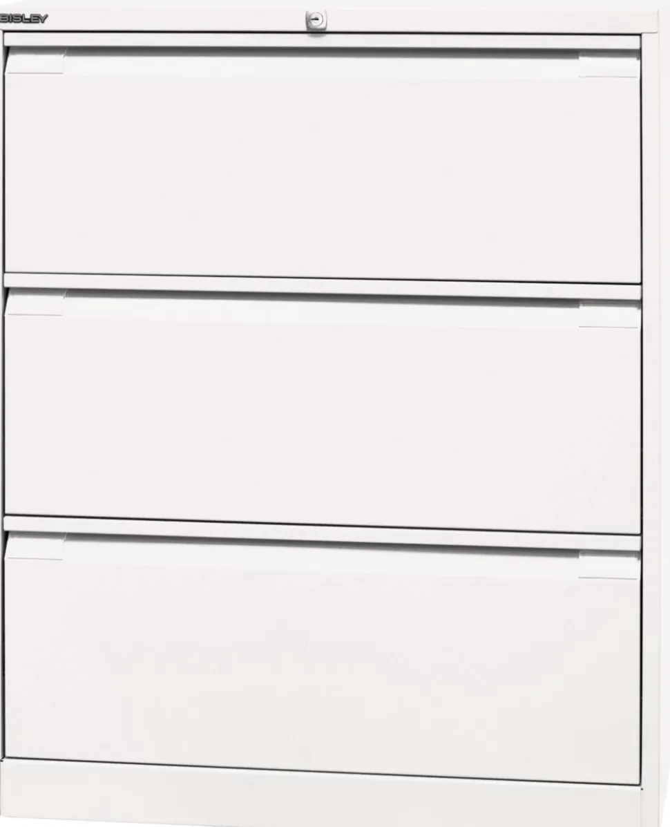 Bisley Archiefkast Staal 3 lades 800 x 622 x 1.016 mm Verkeerswit