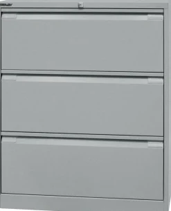 Bisley Archiefkast Staal 3 lades 800 x 622 x 1.016 mm Zilver