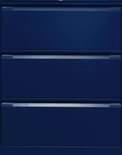 Bisley Archiefkast Staal 3 lades 800 x 622 x 1.016 mm Oxfordblauw