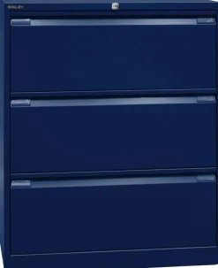Bisley Archiefkast Staal 3 lades 800 x 622 x 1.016 mm Oxfordblauw
