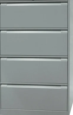Bisley Archiefkast Staal 4 lades 800 x 622 x 1.321 mm Zilver