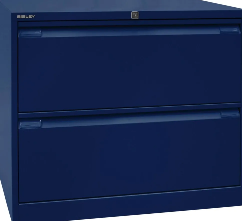 Bisley Archiefkast Staal 2 lades 800 x 622 x 711 mm Oxfordblauw