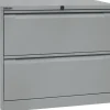 Bisley Archiefkast Staal 2 lades 800 x 622 x 711 mm Zilver