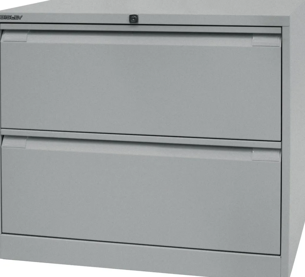 Bisley Archiefkast Staal 2 lades 800 x 622 x 711 mm Zilver
